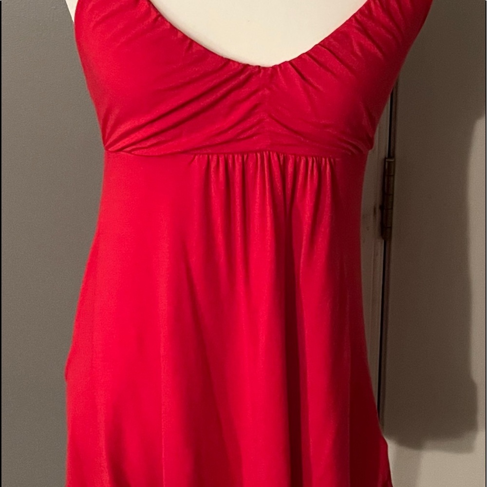 SUZY SHIER Dressy Tank Top Size Large, A combo of Pink/Red colour